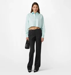 ALLOVER RHINESTONE TROUSERS
