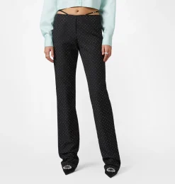 ALLOVER RHINESTONE TROUSERS