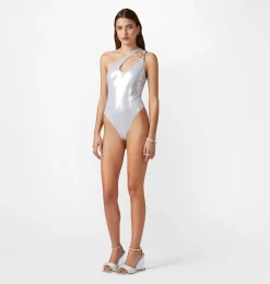 CFLOOP ONE-SHOULDER SWIMSUIT