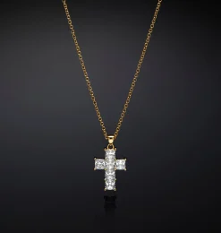CLASSIC CROSS PENDANT NECKLACE