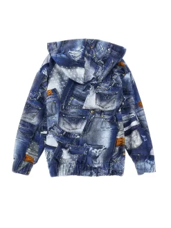 DENIM PRINT SWEATSHIRT