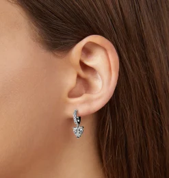 EARRINGS WITH FIRST LOVE PENDANT