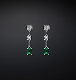 EMERALD PENDANT EARRINGS