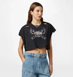 FERRAGNI PUNK CROP T-SHIRT