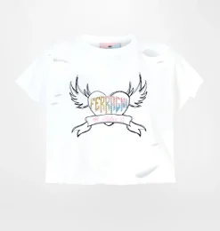 FERRAGNI PUNK CROP T-SHIRT