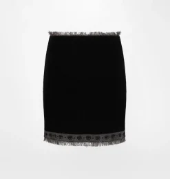 LOGOMANIA KNIT MINISKIRT