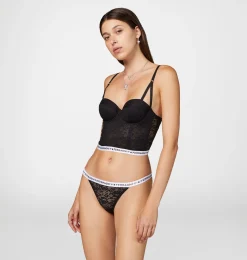 LOGOMANIA LACE CORSET