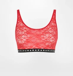 LOGOMANIA LACE TOP