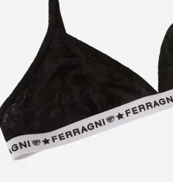 LOGOMANIA LACE TRIANGLE BRA