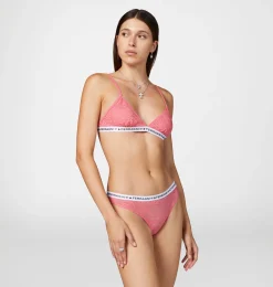 LOGOMANIA LACE TRIANGLE BRA