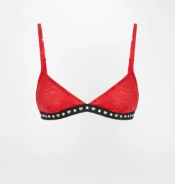 LOGOMANIA LACE TRIANGLE BRA