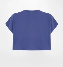 MAXI LOGOMANIA STUDS CROP T-SHIRT