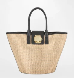 RAFFIA TOTE BAG