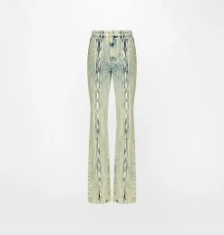 WASHED DENIM JEANS